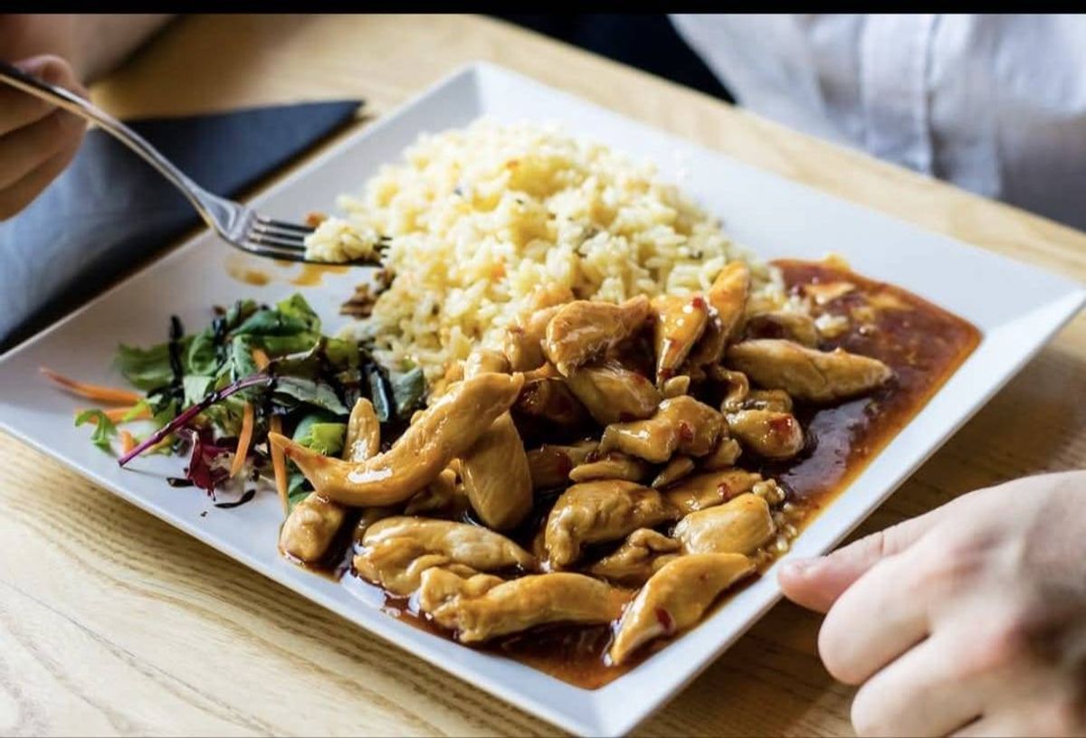 Piept de Pui Asiatic cu Orez 